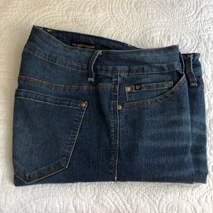 curve appeal off duty straight jeans